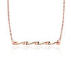 Rippling Bar Silver Necklace SPE-2053